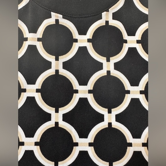 White House Black Market Geometric Print Tunic - Picture 3 of 6